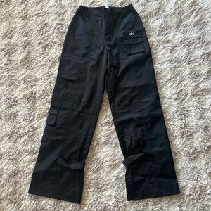 ALO Yoga Black Cargo Track Pants